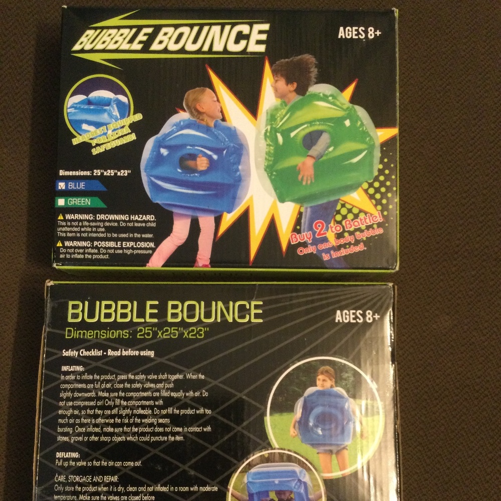 Pair of "Bubble Bounce" inflatables
